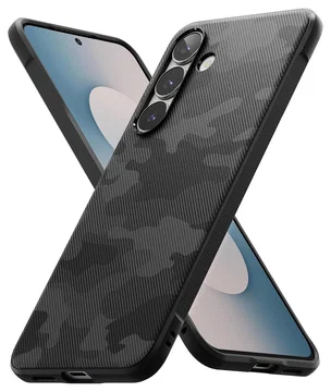 Ringke Onyx Samsung Galaxy S25 FE Hoesje Flexibel TPU Back Cover Camo Zwart