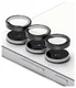 Ringke Frame Glass Samsung Galaxy S25 FE Camera Protector Zwart (2-Pack) afbeelding 2