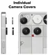 Ringke Frame Glass Nothing Phone (3) Camera Protector Zwart (2-Pack) afbeelding 7