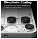 Ringke Frame Glass Nothing Phone (3) Camera Protector Zwart (2-Pack) afbeelding 9