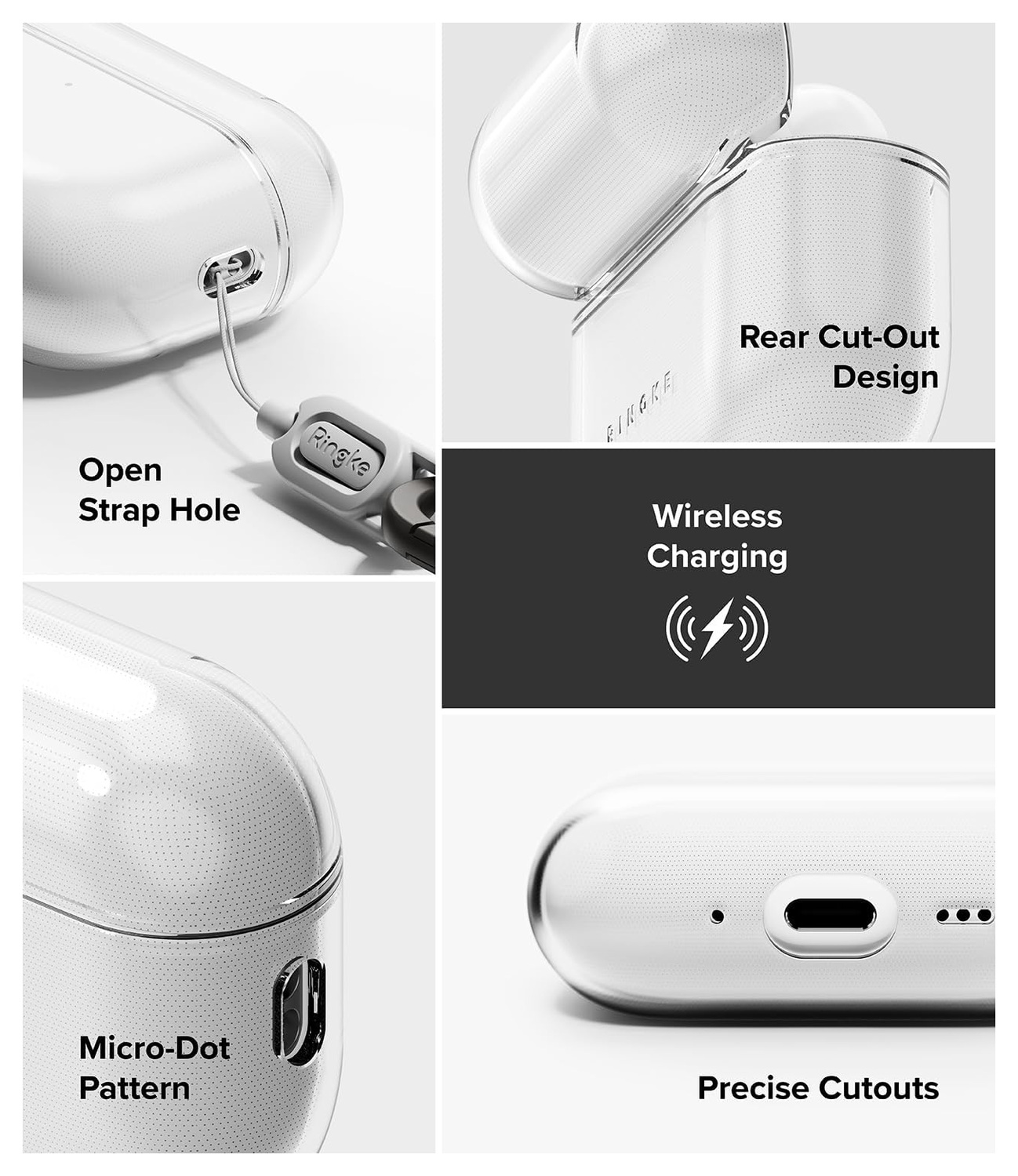 Ringke Air Case Apple AirPods Pro 3 Hoesje TPU Transparant afbeelding 6