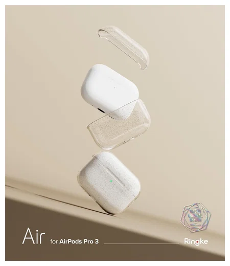Ringke Air Case Apple AirPods Pro 3 Hoesje TPU Glitter Transparant afbeelding 8