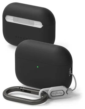 Ringke Silicone Case Apple AirPods Pro 3 Hoesje Siliconen Cover Zwart