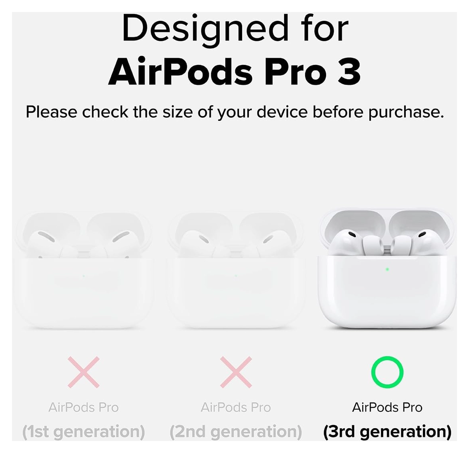 Ringke Silicone Case Apple AirPods Pro 3 Hoesje Siliconen Cover Beige afbeelding 2