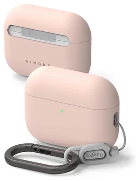 Ringke Silicone Case Apple AirPods Pro 3 Hoesje Siliconen Cover Roze