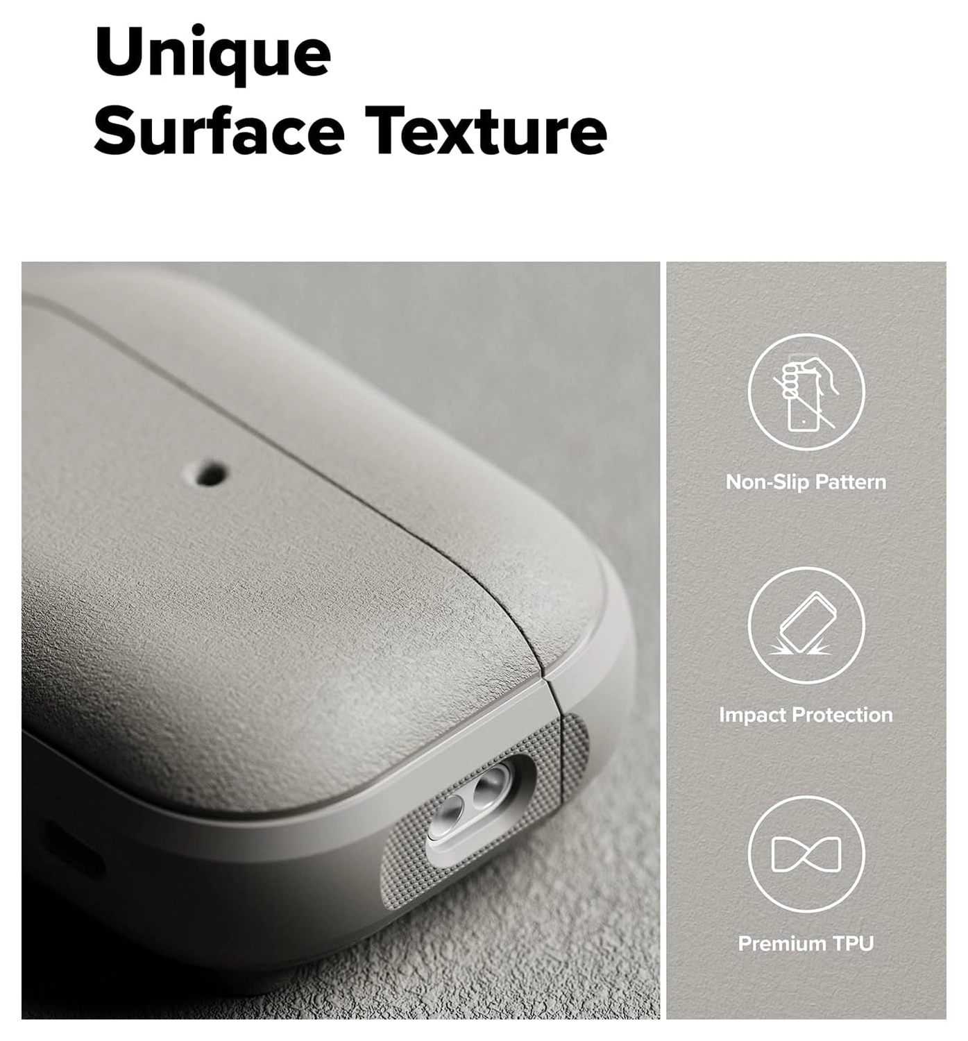 Ringke Onyx Magnetic Apple AirPods Pro 3 Hoesje Case Grijs afbeelding 3