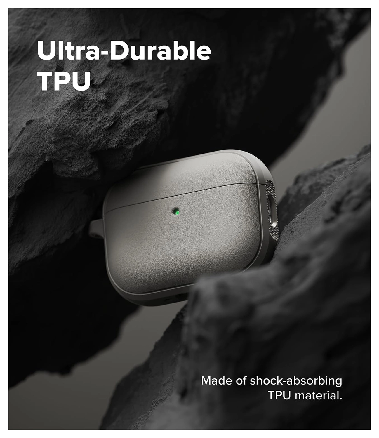 Ringke Onyx Magnetic Apple AirPods Pro 3 Hoesje Case Grijs afbeelding 4