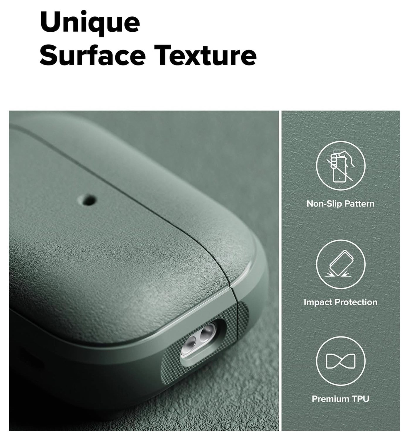 Ringke Onyx Magnetic Apple AirPods Pro 3 Hoesje Case Groen afbeelding 3