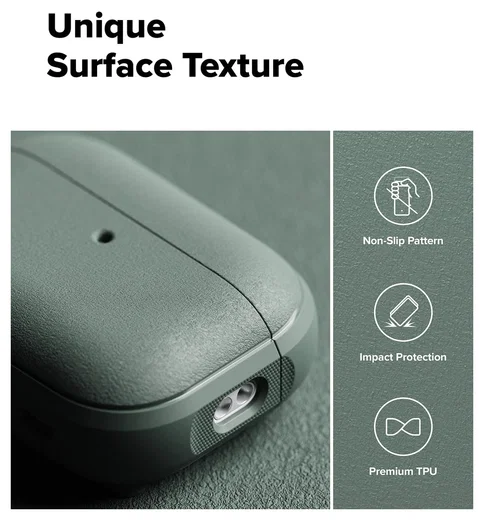 Ringke Onyx Magnetic Apple AirPods Pro 3 Hoesje Case Groen afbeelding 3