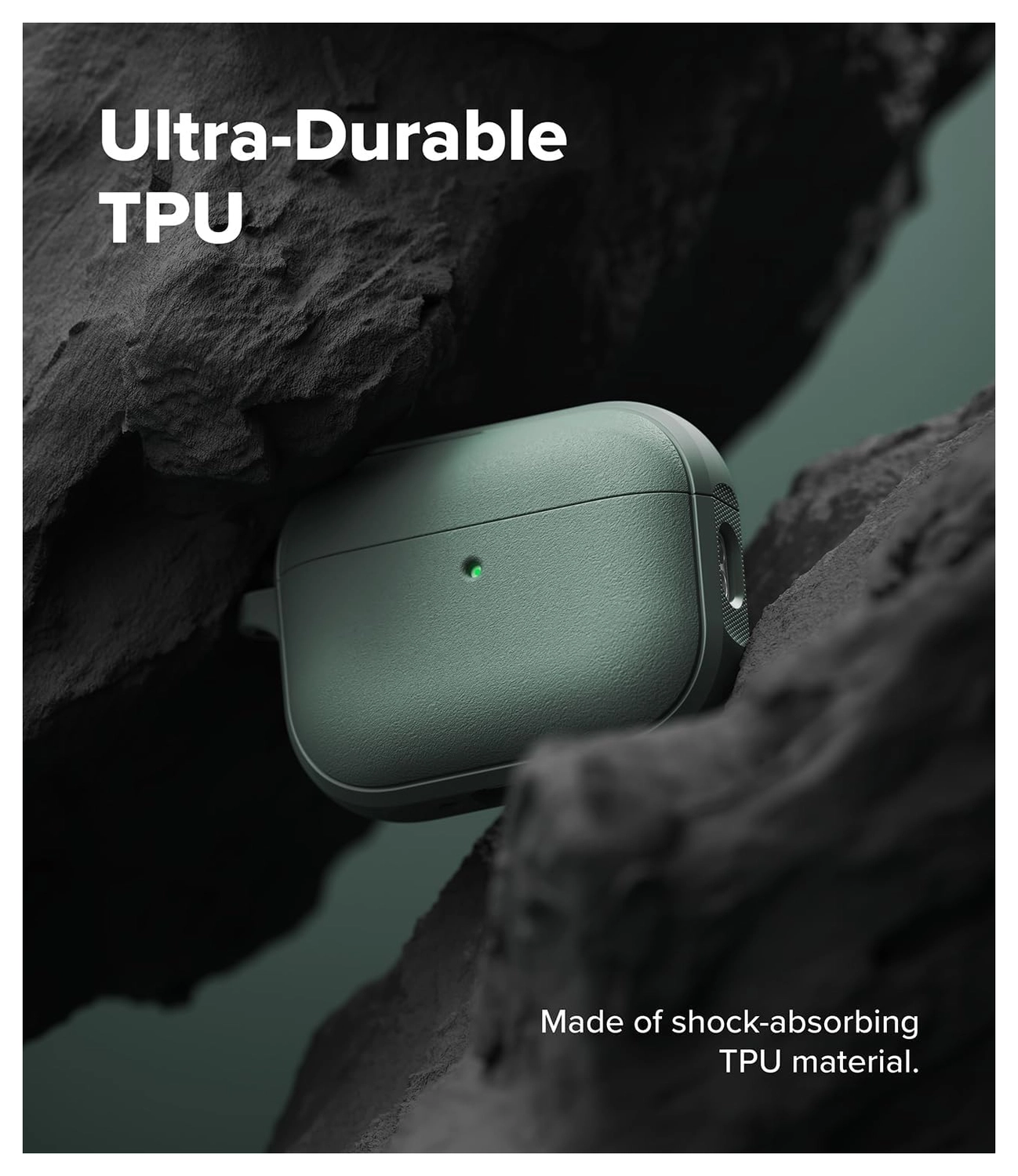 Ringke Onyx Magnetic Apple AirPods Pro 3 Hoesje Case Groen afbeelding 4