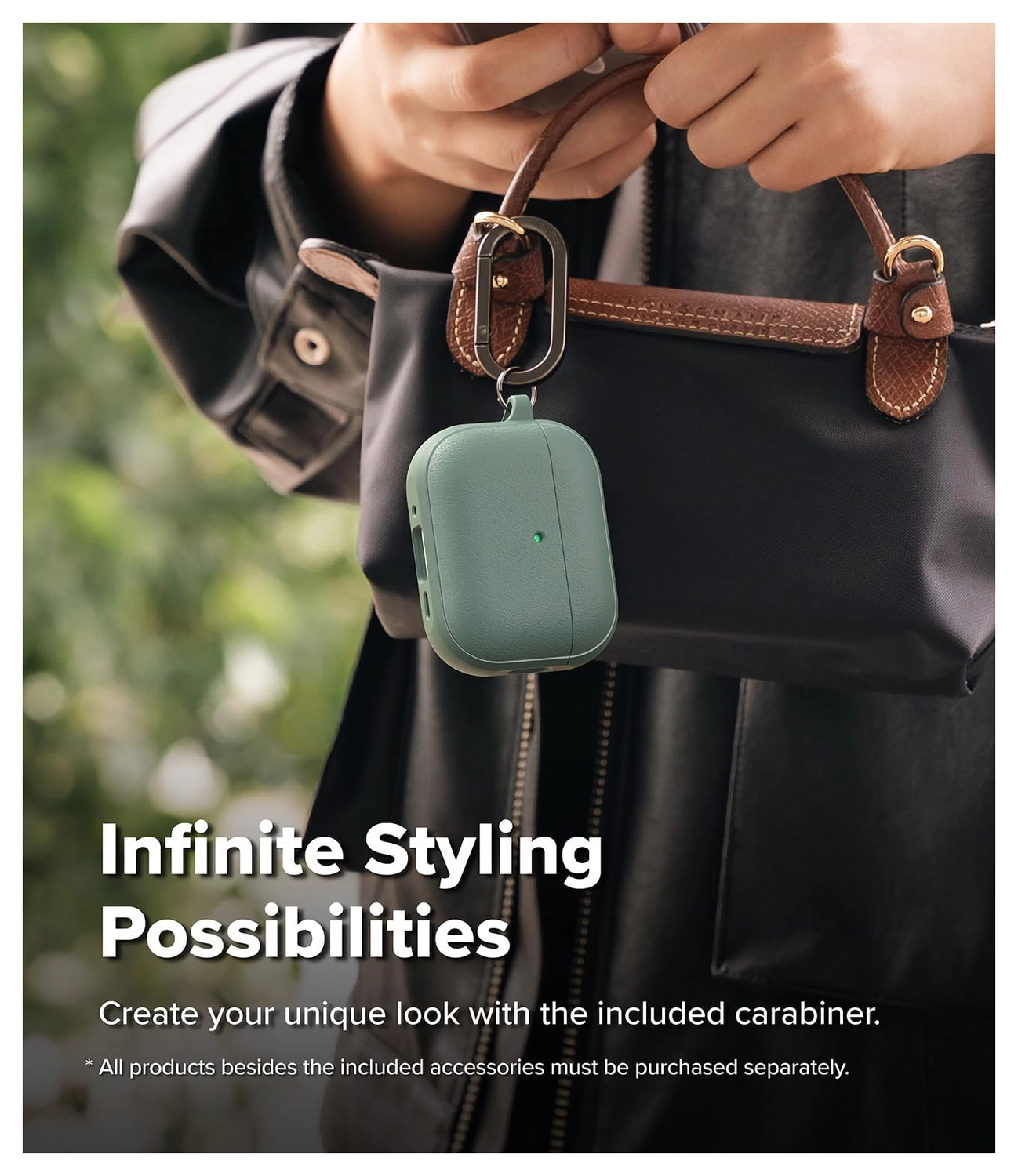 Ringke Onyx Magnetic Apple AirPods Pro 3 Hoesje Case Groen afbeelding 5