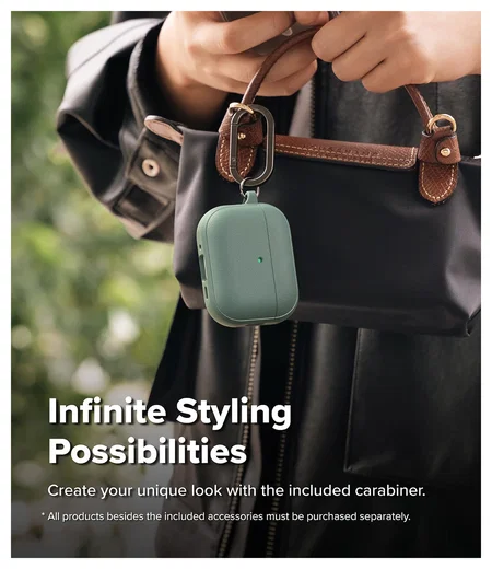 Ringke Onyx Magnetic Apple AirPods Pro 3 Hoesje Case Groen afbeelding 5