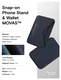 MOFT MOVAS Snap-On MagSafe Kaarthouder Vegan Leer Pasjeshouder Navy afbeelding 8