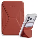 MOFT MOVAS Snap-On MagSafe Kaarthouder Vegan Leer Pasjeshouder Rood
