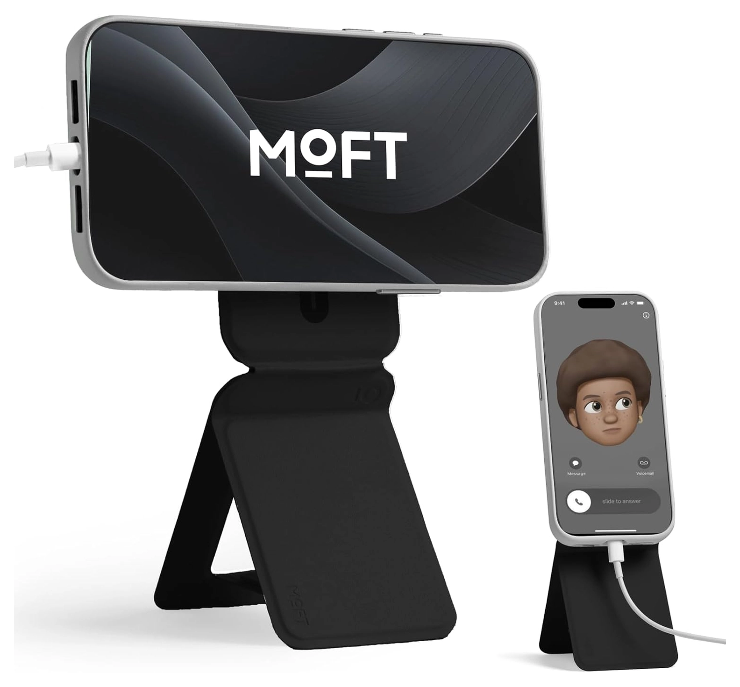 MOFT MOVAS MagSafe Telefoonhouder met Uitklapbare Tripod Standaard Zwart afbeelding 2