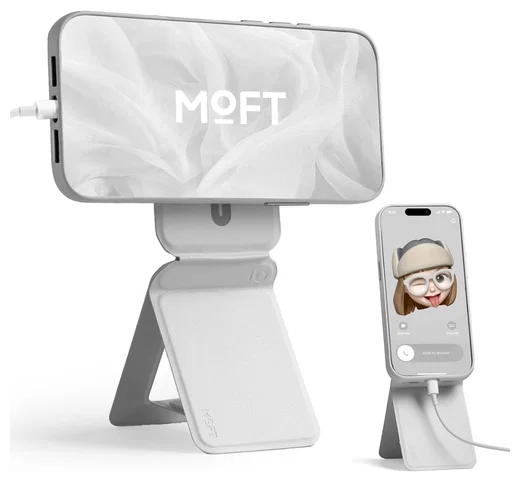 MOFT MOVAS MagSafe Telefoonhouder met Uitklapbare Tripod Standaard Grijs afbeelding 2