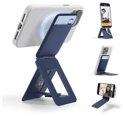 MOFT Tripod Wallet MOVAS MagSafe Kaarthouder met Uitklapbare Standaard Blauw afbeelding