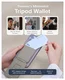 MOFT Tripod Wallet MOVAS MagSafe Kaarthouder met Uitklapbare Standaard Taupe afbeelding 5