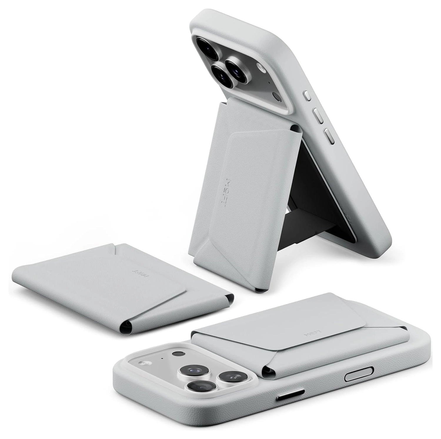 MOFT Snap Field Wallet MagSafe Kaarthouder voor 8 Pasjes Portemonnee Grijs afbeelding 1
