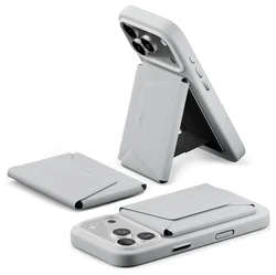 MOFT Snap Field Wallet MagSafe Kaarthouder voor 8 Pasjes Portemonnee Grijs afbeelding