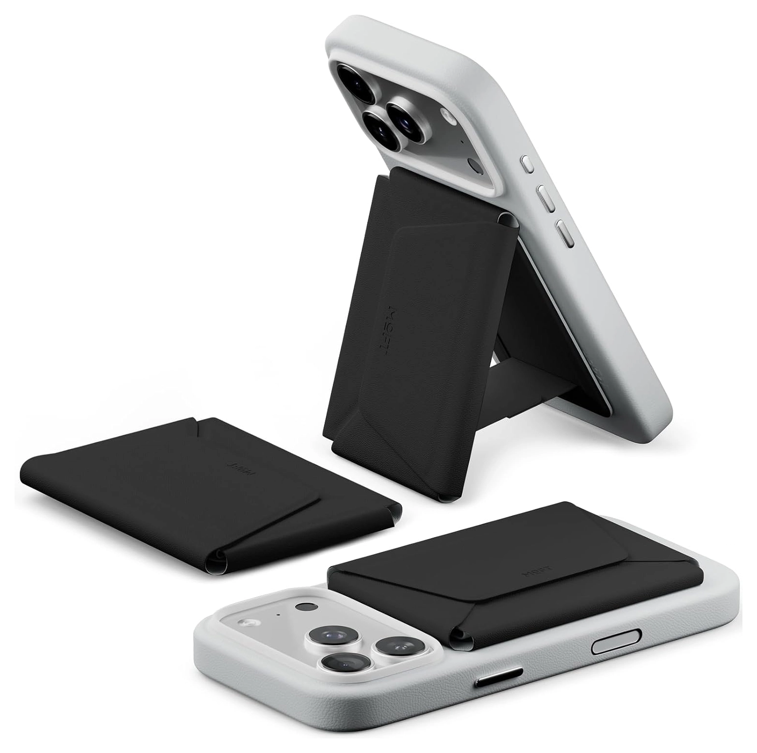 MOFT Snap Field Wallet MagSafe Kaarthouder voor 8 Pasjes Portemonnee Zwart afbeelding 1