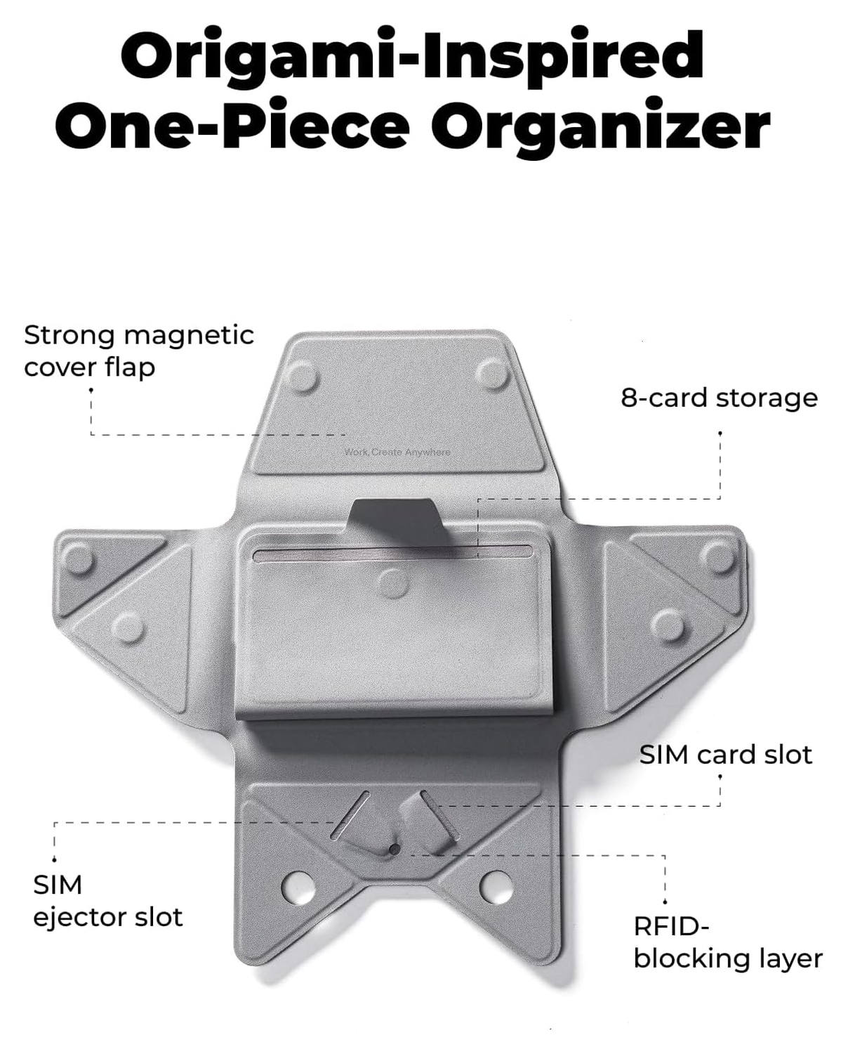 MOFT Snap Field Wallet MagSafe Kaarthouder voor 8 Pasjes Portemonnee Zwart afbeelding 3