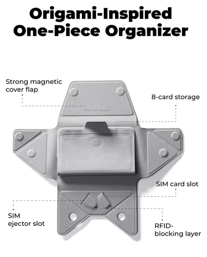 MOFT Snap Field Wallet MagSafe Kaarthouder voor 8 Pasjes Portemonnee Zwart afbeelding 3