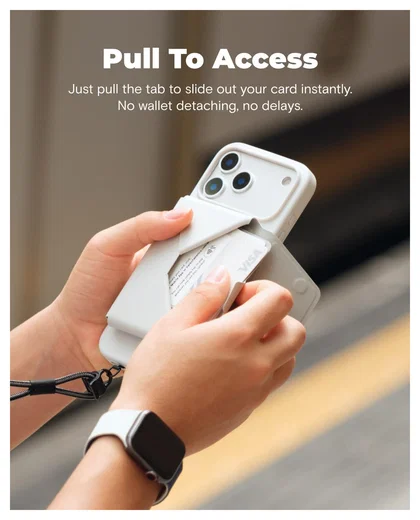 MOFT Snap Field Wallet MagSafe Kaarthouder voor 8 Pasjes Portemonnee Rood/Oranje afbeelding 5