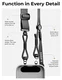 MOFT Universeel Crossbody Telefoonkoord / Telefoonketting Verstelbaar Zwart afbeelding 4