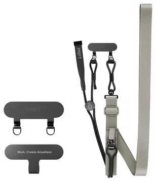 MOFT Universeel Crossbody Telefoonkoord / Telefoonketting Verstelbaar Grijs