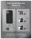 MOFT MOVAS Snap iPhone 16 Hoesje MagSafe Vegan Leer Back Cover Zwart afbeelding 9