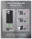 MOFT MOVAS Snap iPhone 16 Pro Hoesje MagSafe Vegan Leer Back Cover Zwart afbeelding 9