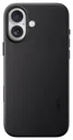 MOFT MOVAS Snap iPhone 17 Hoesje MagSafe Vegan Leer Back Cover Zwart