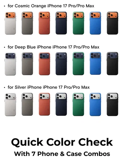 MOFT MOVAS Snap iPhone 17 Hoesje MagSafe Vegan Leer Back Cover Grijs afbeelding 10