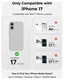 MOFT MOVAS Snap iPhone 17 Hoesje MagSafe Vegan Leer Back Cover Grijs afbeelding 2