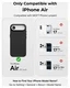 MOFT MOVAS Snap iPhone Air Hoesje MagSafe Vegan Leer Back Cover Zwart afbeelding 4