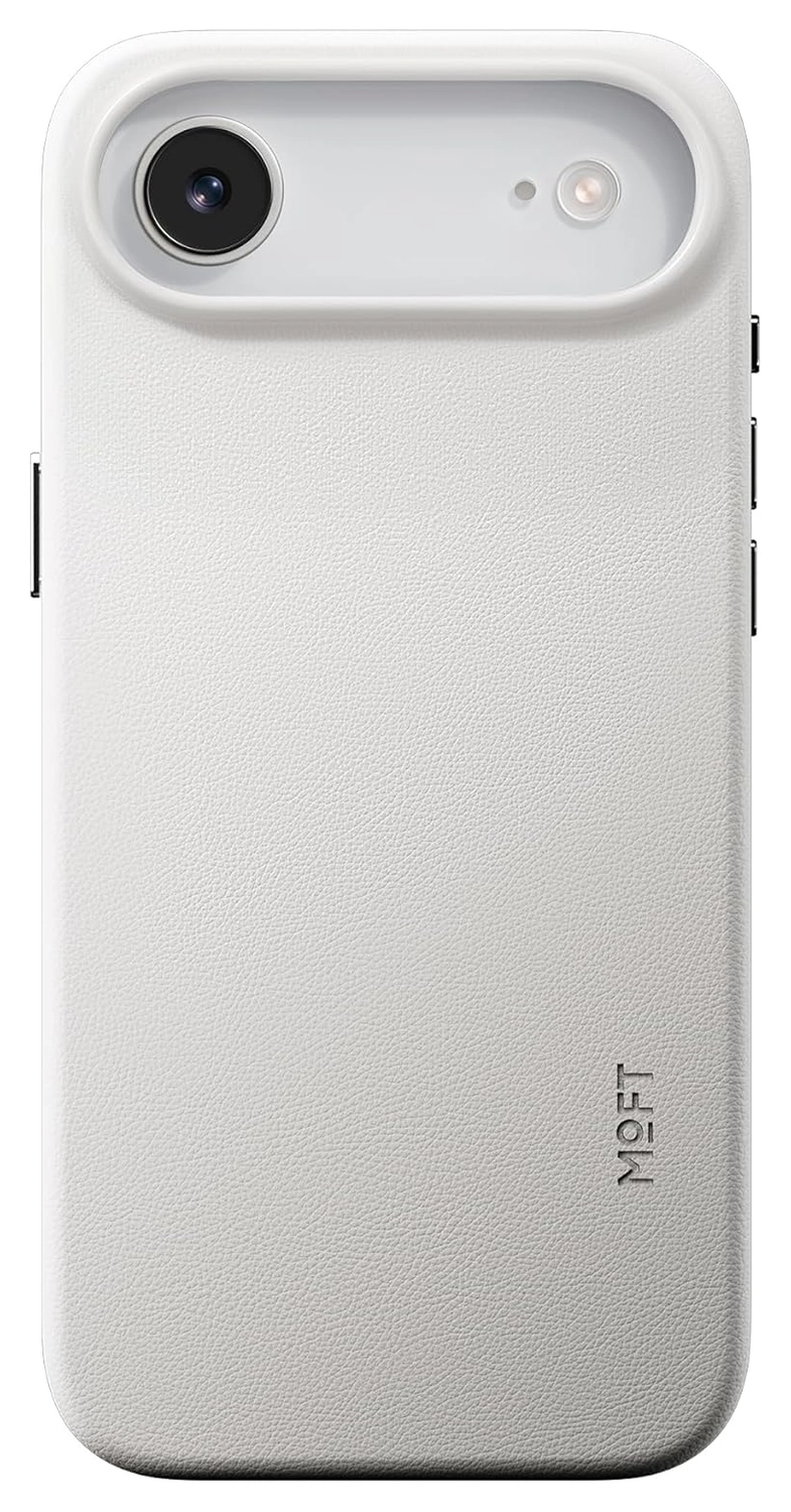 MOFT MOVAS Snap iPhone Air Hoesje MagSafe Vegan Leer Back Cover Grijs afbeelding 1