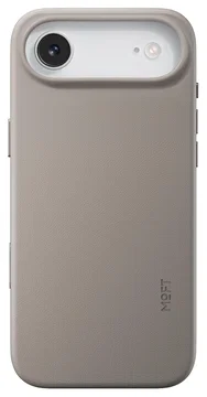 MOFT MOVAS Snap iPhone Air Hoesje MagSafe Vegan Leer Back Cover Taupe