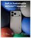 MOFT MOVAS Snap iPhone Air Hoesje MagSafe Vegan Leer Back Cover Taupe afbeelding 5