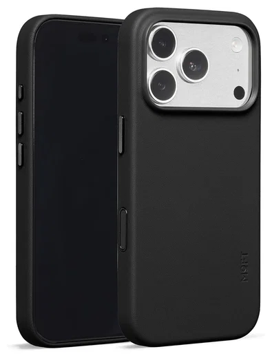 MOFT MOVAS Snap iPhone 17 Pro Hoesje MagSafe Vegan Leer Back Cover Zwart afbeelding 2