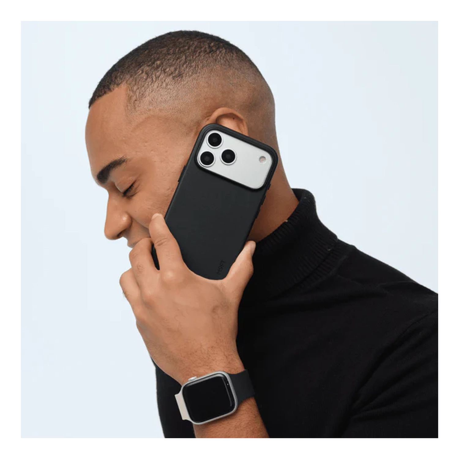 MOFT MOVAS Snap iPhone 17 Pro Hoesje MagSafe Vegan Leer Back Cover Zwart afbeelding 15