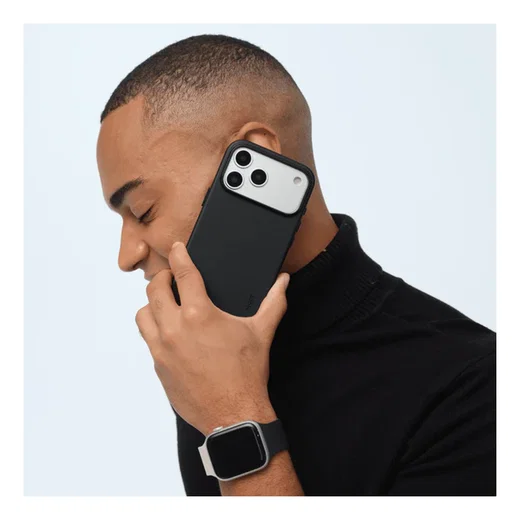 MOFT MOVAS Snap iPhone 17 Pro Hoesje MagSafe Vegan Leer Back Cover Zwart afbeelding 15