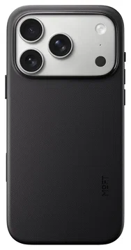 MOFT MOVAS Snap iPhone 17 Pro Hoesje MagSafe Vegan Leer Back Cover Zwart