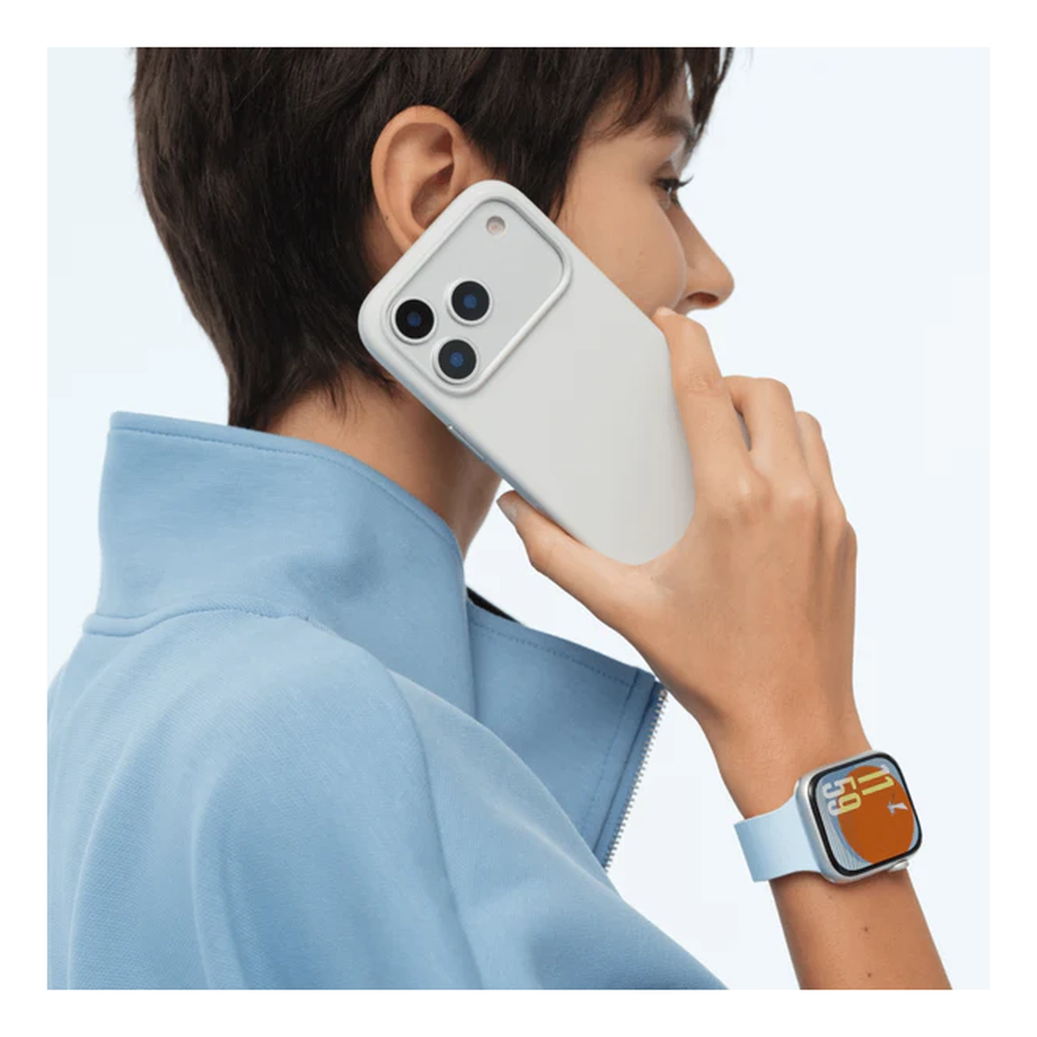 MOFT MOVAS Snap iPhone 17 Pro Hoesje MagSafe Vegan Leer Back Cover Grijs afbeelding 13