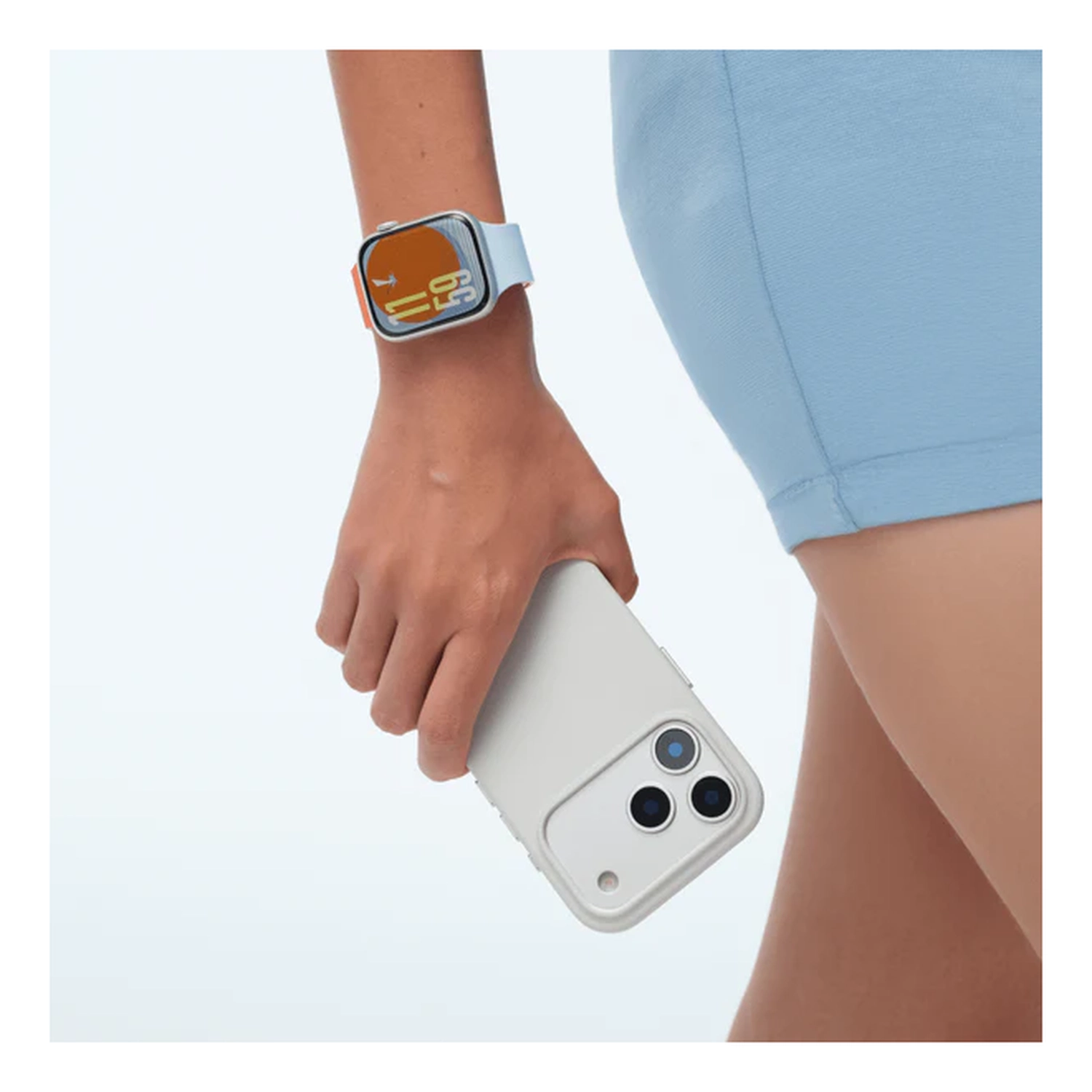 MOFT MOVAS Snap iPhone 17 Pro Hoesje MagSafe Vegan Leer Back Cover Grijs afbeelding 14
