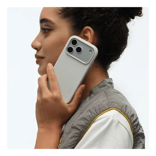 MOFT MOVAS Snap iPhone 17 Pro Hoesje MagSafe Vegan Leer Back Cover Grijs afbeelding 17