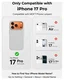 MOFT MOVAS Snap iPhone 17 Pro Hoesje MagSafe Vegan Leer Back Cover Grijs afbeelding 4