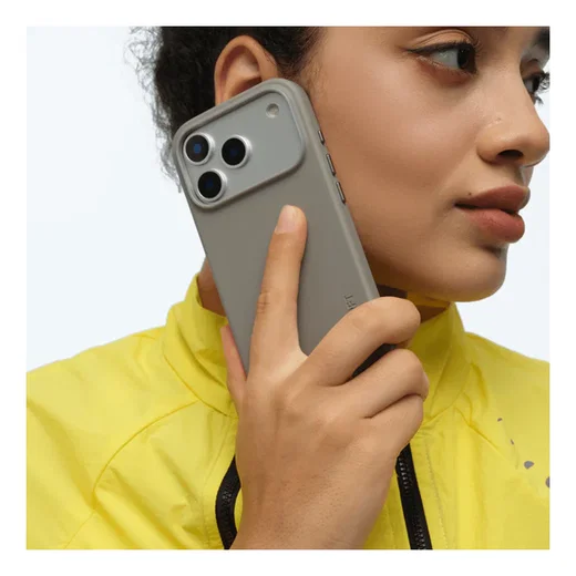 MOFT MOVAS Snap iPhone 17 Pro Hoesje MagSafe Vegan Leer Back Cover Taupe afbeelding 15