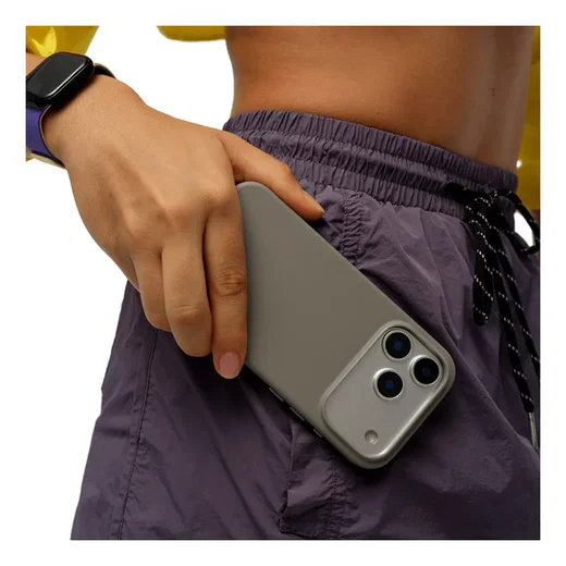 MOFT MOVAS Snap iPhone 17 Pro Hoesje MagSafe Vegan Leer Back Cover Taupe afbeelding 16
