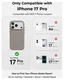 MOFT MOVAS Snap iPhone 17 Pro Hoesje MagSafe Vegan Leer Back Cover Taupe afbeelding 4